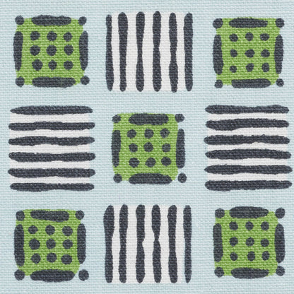 SCHUMACHER  CELERIE KEMBLE MOTTLEY GRID   Sky & Putting Green   - 177862