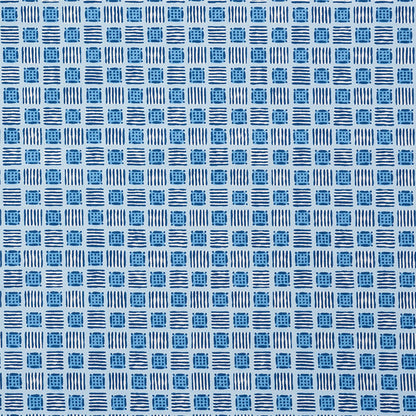 SCHUMACHER  CELERIE KEMBLE MOTTLEY GRID   Cottage Blue   - 177863