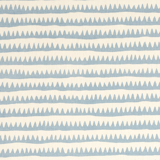 SCHUMACHER  FULL BLOOM CORFU HAND PRINTED STRIPE PRINTS PRINTS SKY   - 177975