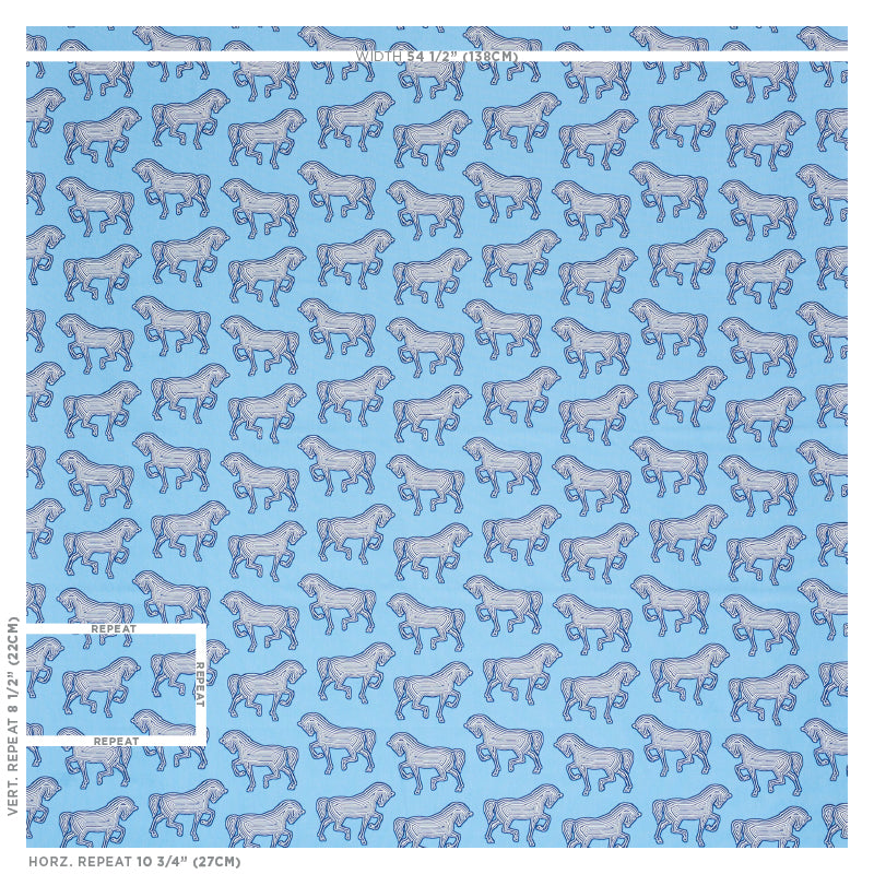 SCHUMACHER  CLUB CAVALIER FAUBOURG PRINTS PRINTS BLUE   - 178011