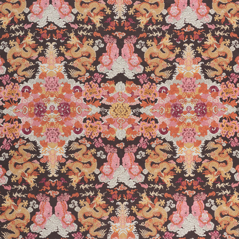 SCHUMACHER  FREE SPIRIT MAGIC MOUNTAIN DRAGON PRINTS PRINTS AUBERGINE   - 178053