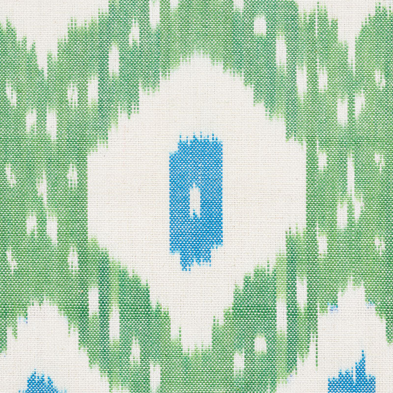 SCHUMACHER FABRIC  FREE SPIRIT INDIO IKAT   GREEN   - 178070