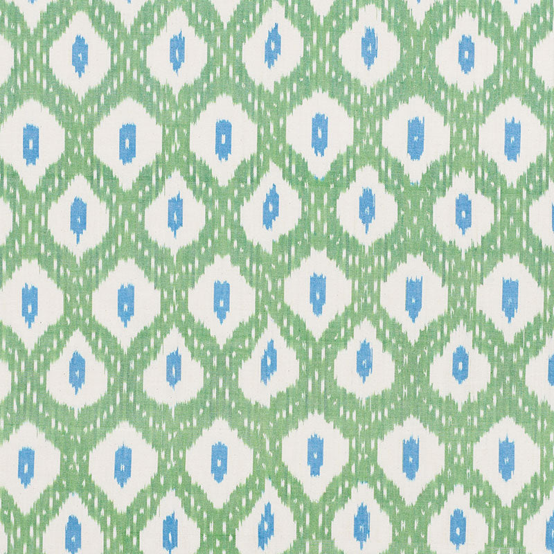 SCHUMACHER FABRIC  FREE SPIRIT INDIO IKAT   GREEN   - 178070