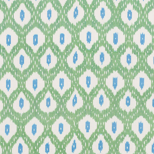SCHUMACHER FABRIC  FREE SPIRIT INDIO IKAT   GREEN   - 178070