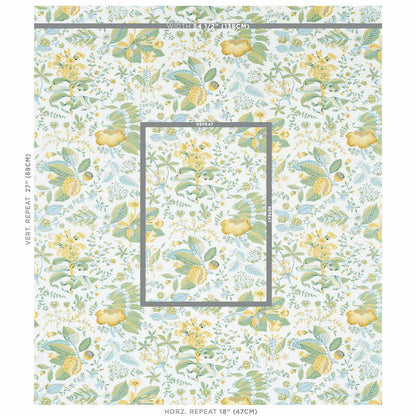 SCHUMACHER  SCHUMACHER CLASSICS POMEGRANATE BOTANICAL PRINTS PRINTS CITRON   - 178123