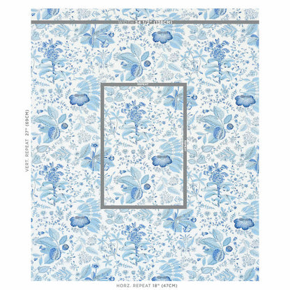SCHUMACHER  SCHUMACHER CLASSICS POMEGRANATE BOTANICAL PRINTS PRINTS BLUE   - 178124