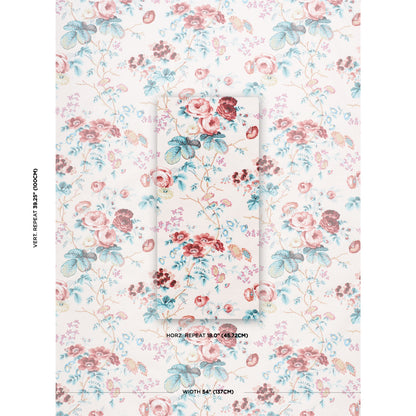 SCHUMACHER  SCHUMACHER CLASSICS SALISBURY CHINTZ   Rose   - 178152