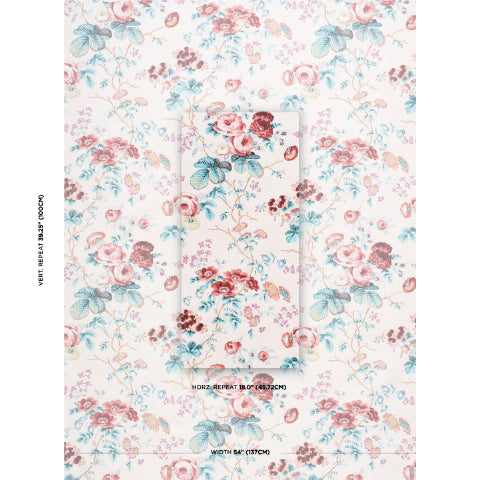 SCHUMACHER  SCHUMACHER CLASSICS SALISBURY CHINTZ   Rose   - 178152