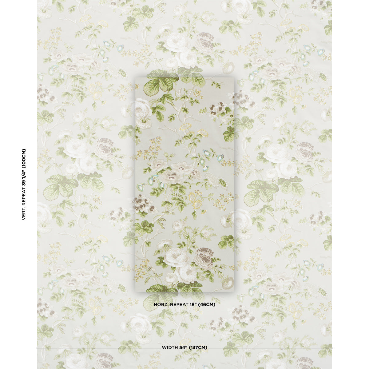 SCHUMACHER  SCHUMACHER CLASSICS SALISBURY CHINTZ PRINTS PRINTS TAUPE   - 178156