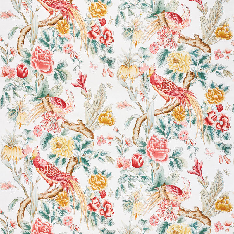 SCHUMACHER  SCHUMACHER CLASSICS MAJESTIC GARDEN PRINTS PRINTS ROSE , CELADON   - 178161