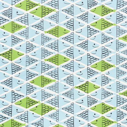 SCHUMACHER  VERA NEUMANN FISH SCHOOL PRINTS PRINTS AQUA , LEAF   - 178211