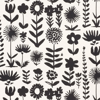 SCHUMACHER FABRIC  VERA NEUMANN WILD THINGS   BLACK   - 178250