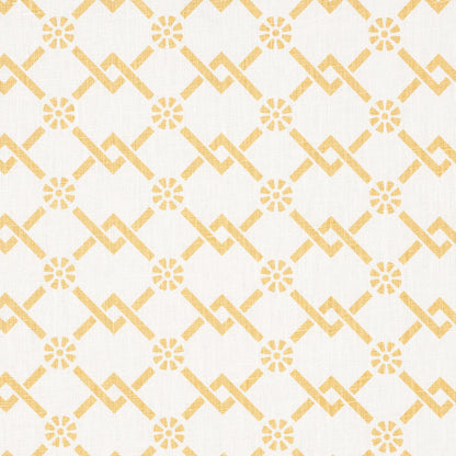 SCHUMACHER  TIMOTHY CORRIGAN FRETWORK FLOWER PRINTS PRINTS SAFFRON   - 178311