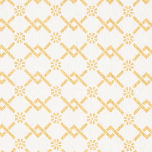 SCHUMACHER  TIMOTHY CORRIGAN FRETWORK FLOWER PRINTS PRINTS SAFFRON   - 178311