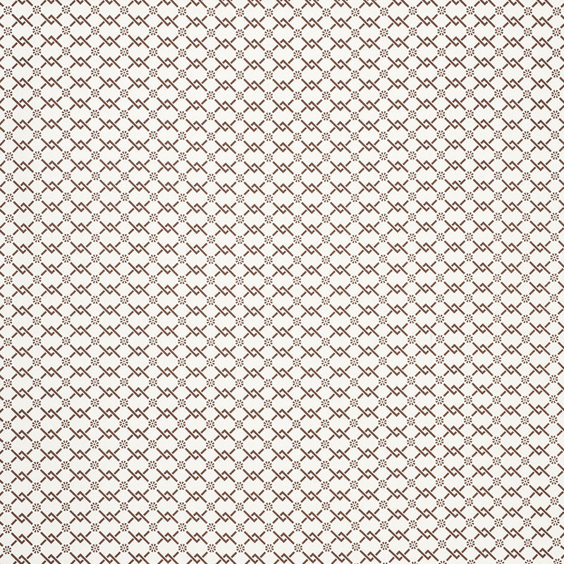 SCHUMACHER  TIMOTHY CORRIGAN FRETWORK FLOWER PRINTS PRINTS CHESTNUT   - 178312