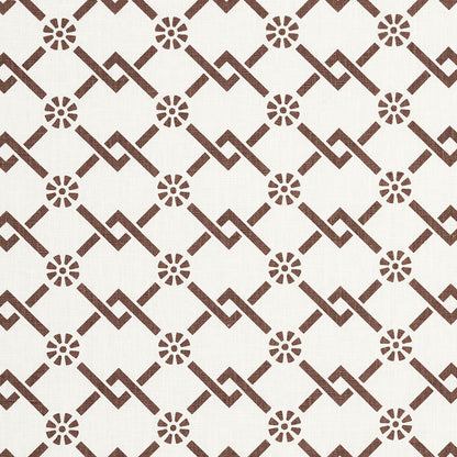 SCHUMACHER  TIMOTHY CORRIGAN FRETWORK FLOWER PRINTS PRINTS CHESTNUT   - 178312