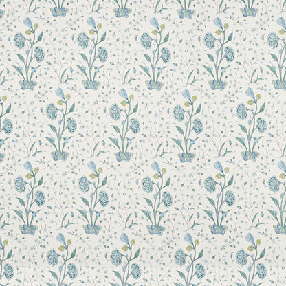 SCHUMACHER FABRIC  PALAMPORE KHILANA FLORAL   PEACOCK   - 178331