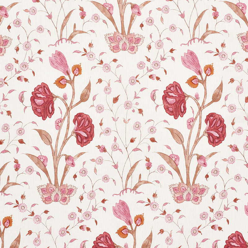 SCHUMACHER  PALAMPORE KHILANA FLORAL PRINTS PRINTS ROSE   - 178332