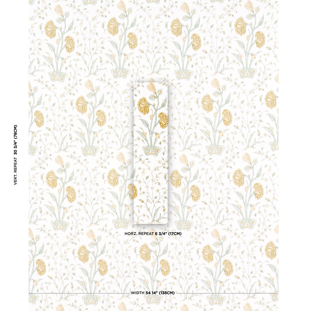 SCHUMACHER JACARANDA KHILANA FLORAL PRINTS PRINTS MARIGOLD - 178333 ...