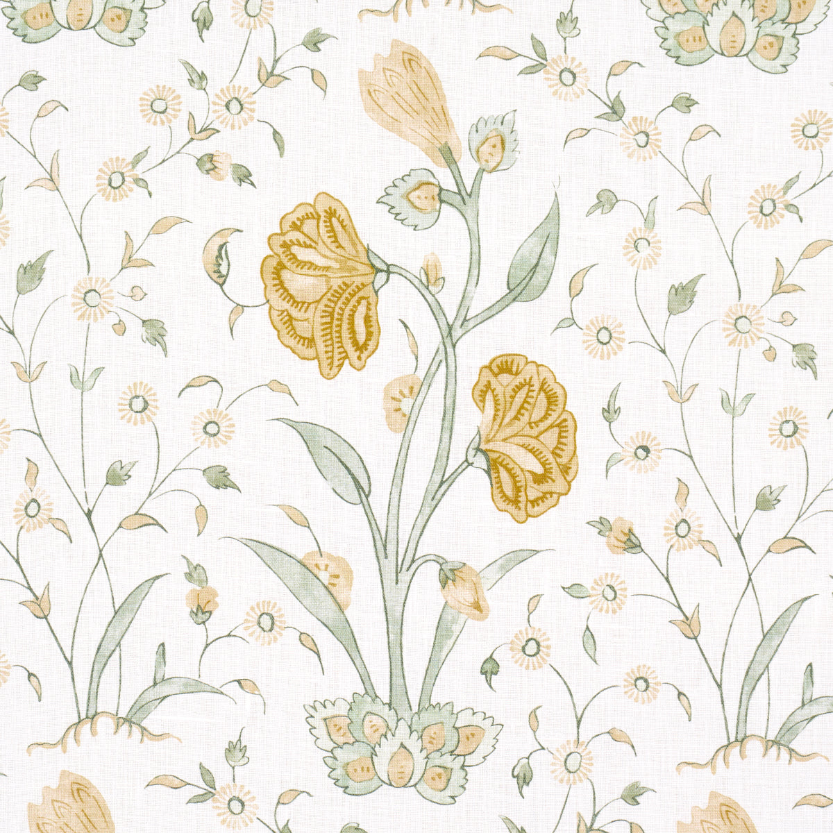 SCHUMACHER JACARANDA KHILANA FLORAL PRINTS PRINTS MARIGOLD - 178333 ...