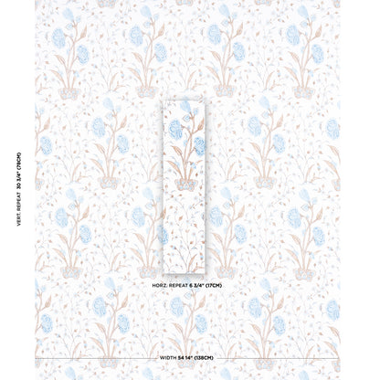 SCHUMACHER  JACARANDA KHILANA FLORAL PRINTS PRINTS SKY   - 178334