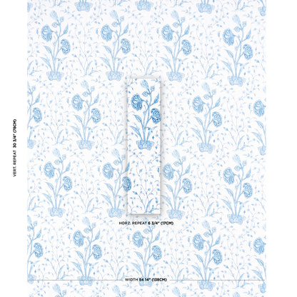 SCHUMACHER  JACARANDA KHILANA FLORAL PRINTS PRINTS PORCELAIN   - 178335