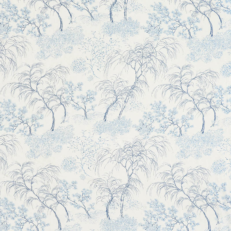 SCHUMACHER  PATTERNED SHEERS & CASEMENTS MORI SHEER SHEERS & CASEMENTS SHEERS & CASEMENTS PORCELAIN   - 178360