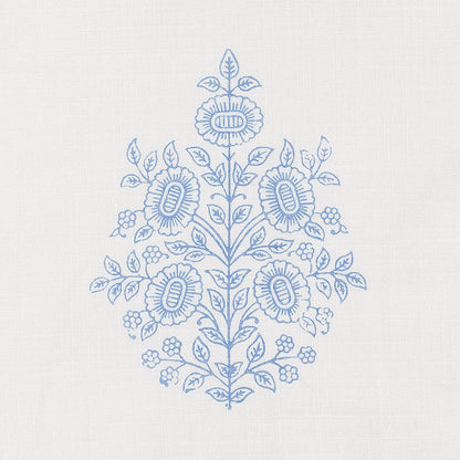SCHUMACHER  PATTERNED SHEERS & CASEMENTS ASARA FLOWER SHEER SHEERS & CASEMENTS SHEERS & CASEMENTS BLUE   - 178372
