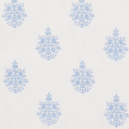SCHUMACHER  PATTERNED SHEERS & CASEMENTS ASARA FLOWER SHEER SHEERS & CASEMENTS SHEERS & CASEMENTS BLUE   - 178372