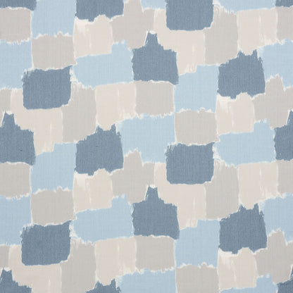 SCHUMACHER  FREEHAND COLORBLOCK IKAT PATTERN WOVENS PATTERN WOVENS DENIM   - 178471