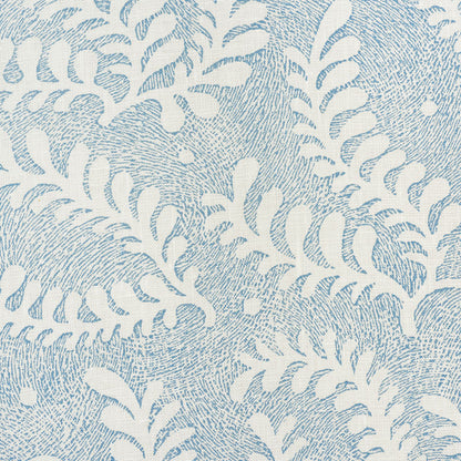 SCHUMACHER  REVISIT OF POPULAR PATTERNS ETCHED FERN   Blue   - 178531
