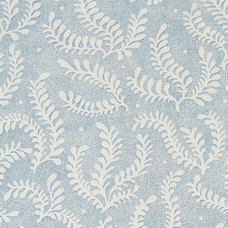 SCHUMACHER  REVISIT OF POPULAR PATTERNS ETCHED FERN   Blue   - 178531