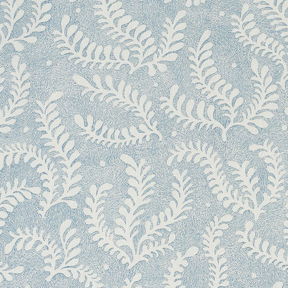 SCHUMACHER  REVISIT OF POPULAR PATTERNS ETCHED FERN   Blue   - 178531