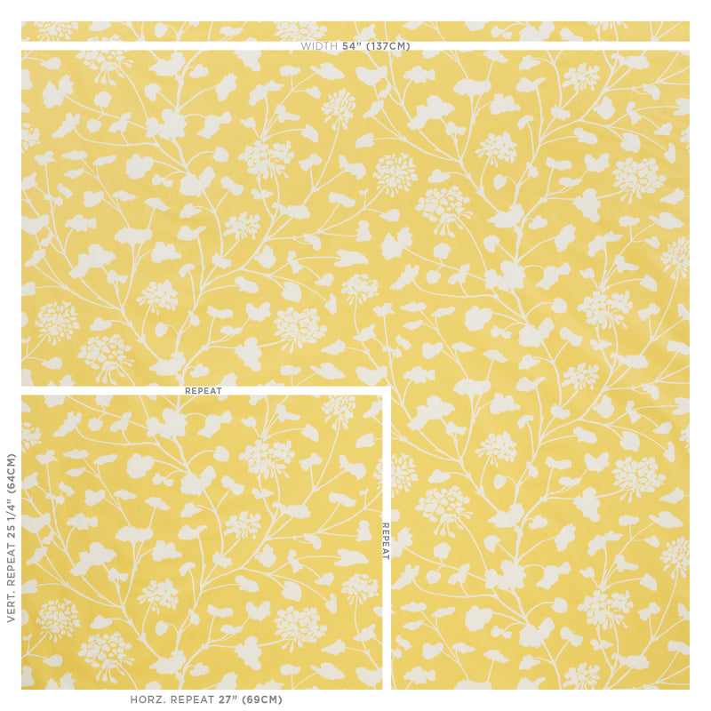 SCHUMACHER  STEP LIVELY PENNICK CHINTZ PRINTS PRINTS YELLOW   - 178540
