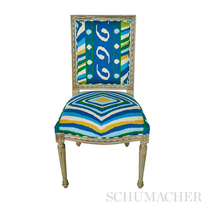 SCHUMACHER FABRIC  JOHNSON HARTIG TERENCE IKAT   PEACOCK   - 178582