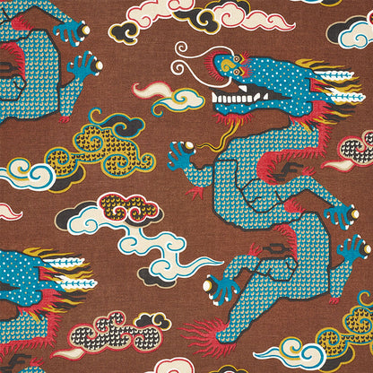 SCHUMACHER  JOHNSON HARTIG MAGICAL MING DRAGON PRINTS PRINTS BROWN   - 178592