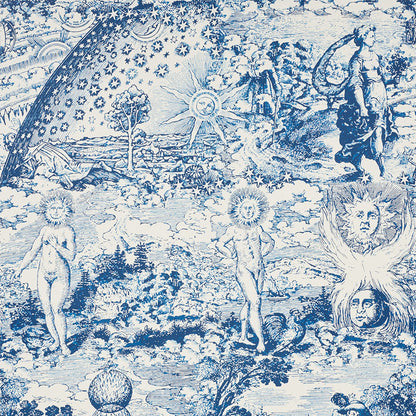 SCHUMACHER  JOHNSON HARTIG MODERN TOILE PRINTS PRINTS INDIGO   - 178620