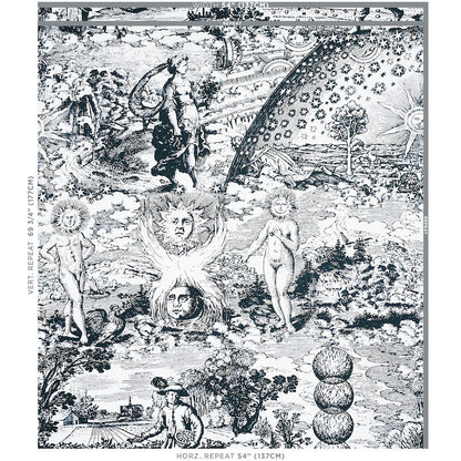 SCHUMACHER  JOHNSON HARTIG MODERN TOILE PRINTS PRINTS BLACK   - 178621