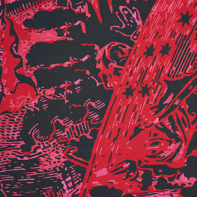 SCHUMACHER  JOHNSON HARTIG MODERN TOILE PRINTS PRINTS PINK , BLACK   - 178623