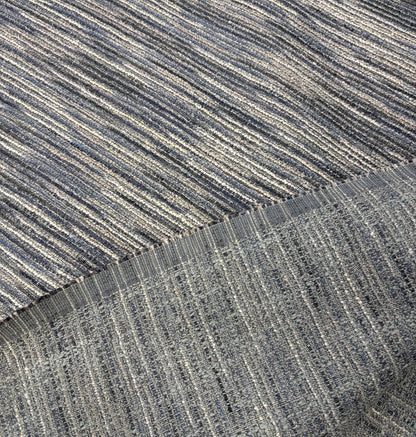 Outlet Twist and Turn Fabricut Textured woven upholstery Blue / Cream   - aqd-252-3d