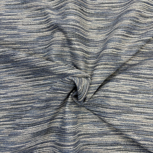 Outlet Twist and Turn Fabricut Textured woven upholstery Blue / Cream   - aqd-252-3d