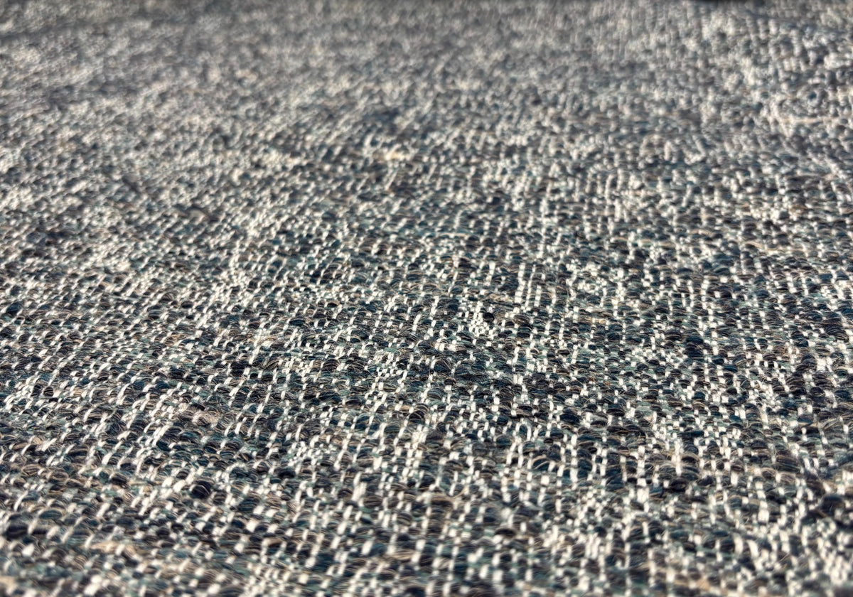 Outlet Deauville Metaphores Textured luxury tweed / jacquard Marte Blue   - iae-405-3d