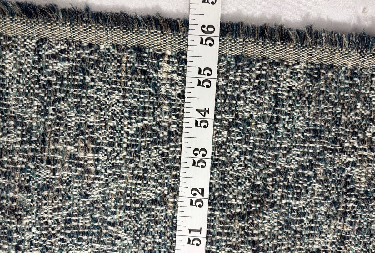 Outlet Deauville Metaphores Textured luxury tweed / jacquard Marte Blue   - iae-405-3d