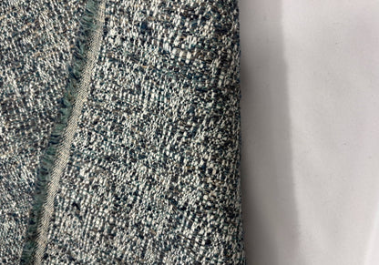 Outlet Deauville Metaphores Textured luxury tweed / jacquard Marte Blue   - iae-405-3d