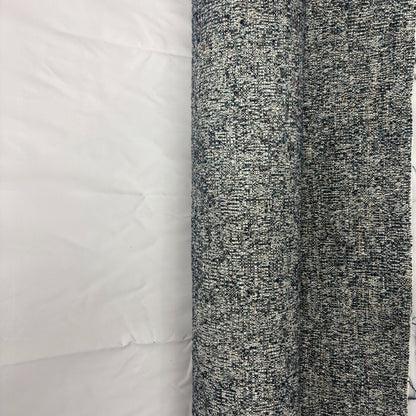 Outlet Deauville Metaphores Textured luxury tweed / jacquard Marte Blue   - iae-405-3d