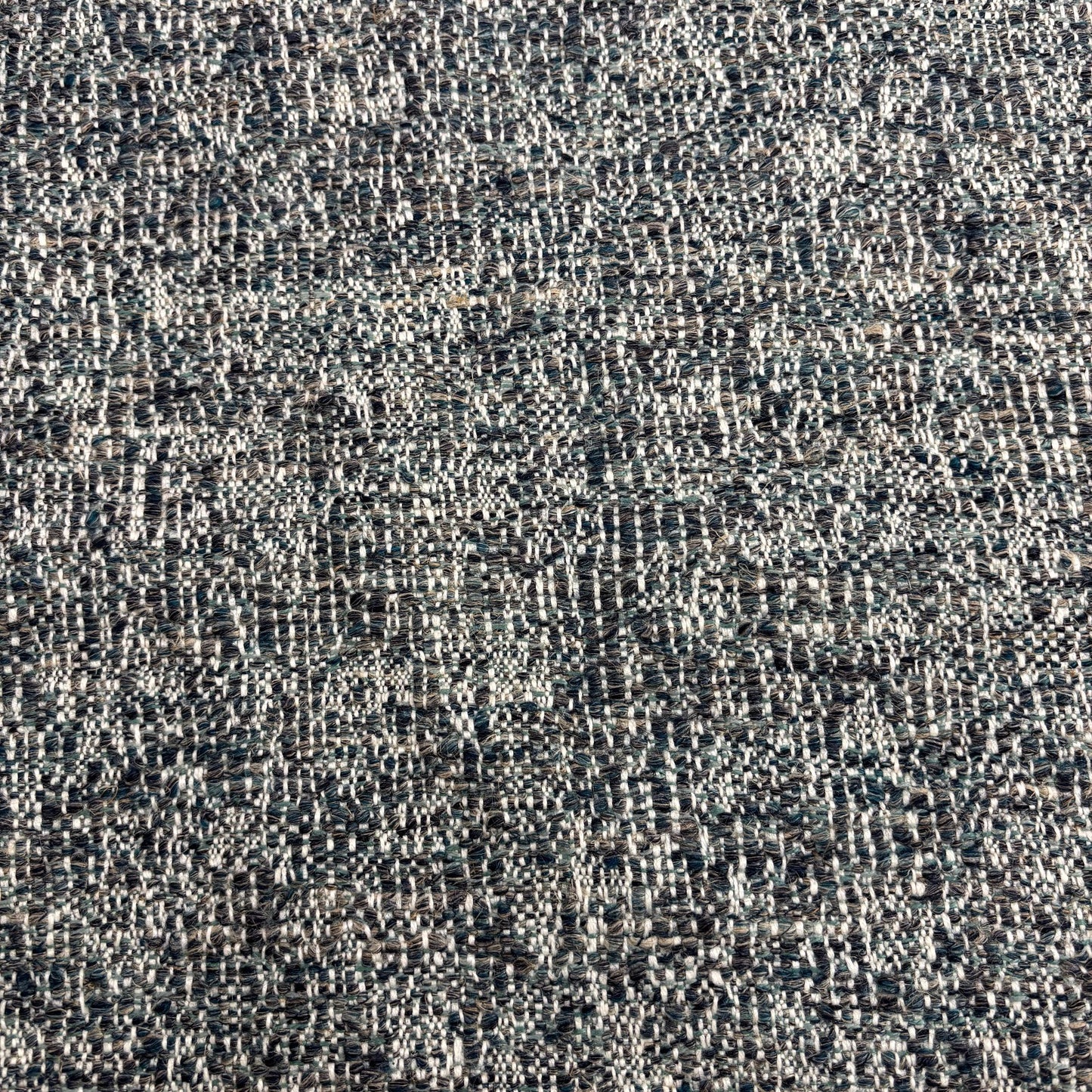 Outlet Deauville Metaphores Textured luxury tweed / jacquard Marte Blue   - iae-405-3d