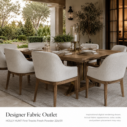 Outlet First Tracks Holly Hunt / Great Plains Outdoor / Performance Upholstery Fresh Powder   - tpf-623-3d