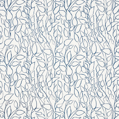 SCHUMACHER  FREEHAND SOLANDRA VINE PRINTS PRINTS BLUE   - 178700