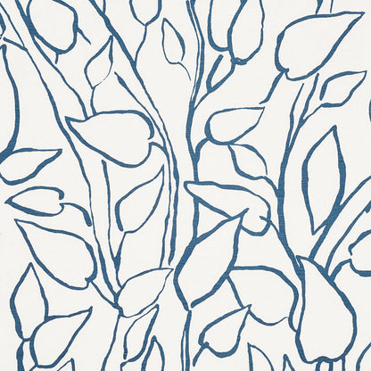 SCHUMACHER  FREEHAND SOLANDRA VINE PRINTS PRINTS BLUE   - 178700