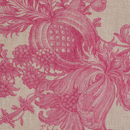 SCHUMACHER FABRIC  SCHUMACHER FABRIC CLASSICS SAN CRISTOBAL TOILE   MAGENTA   - 178730